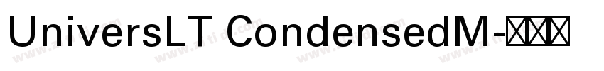 UniversLT CondensedM字体转换
